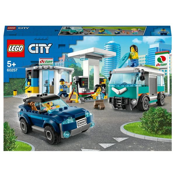 LEGO City Nitro Wheels Service Station with 2 Car Toys 60257