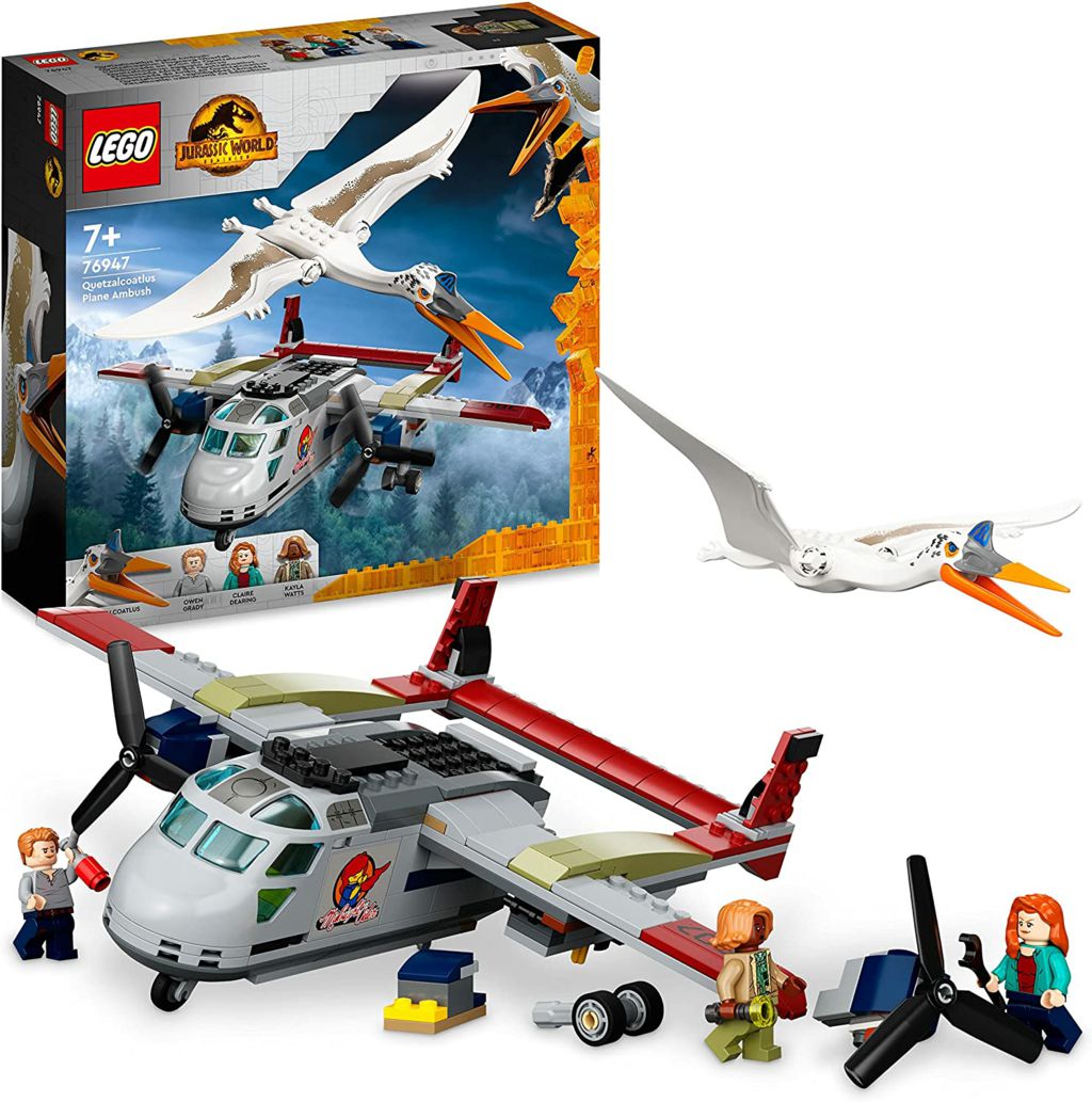 LEGO JURASSIC WORLD QUETZALCOATLUS PLANE AMBUSH SET