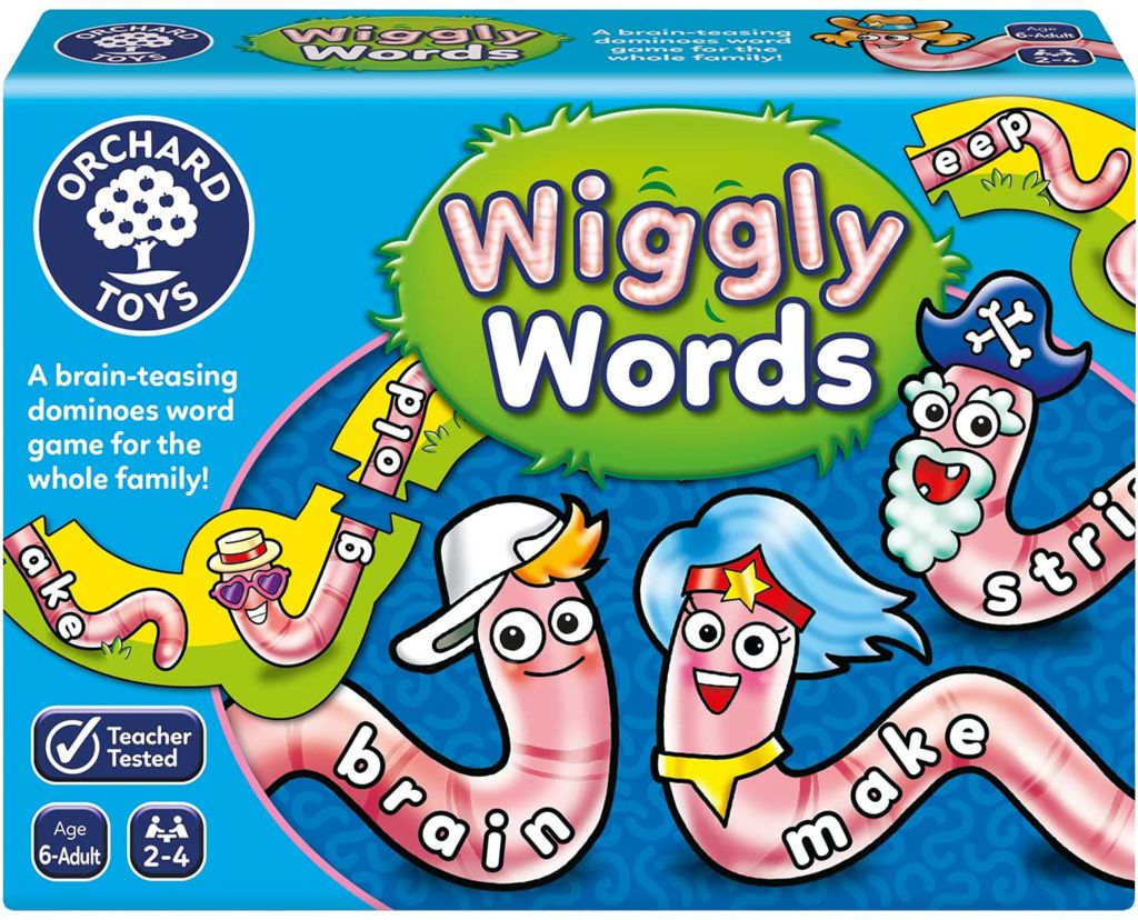 Wiggly Words – Dominoes Family Word Game