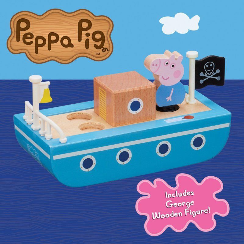 PEPPA PIG WOODEN BOAT