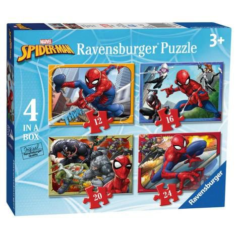 Ravensburger Marvel Spider-Man 4 in a Box Jigsaw Puzzles