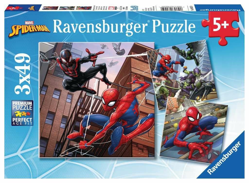 Ravensburger Marvel Spider-Man 3 x 49 piece Jigsaw PuzzleS