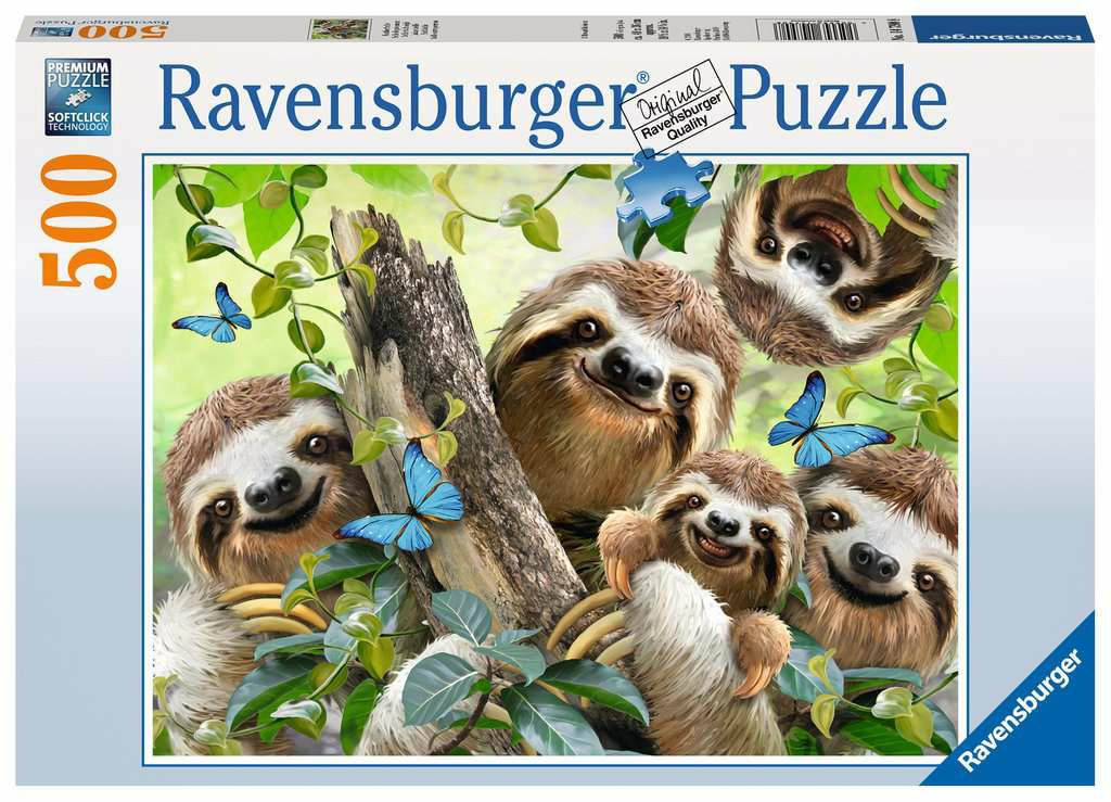 Ravensburger Sloth Selfie 500 piece Jigsaw Puzzle